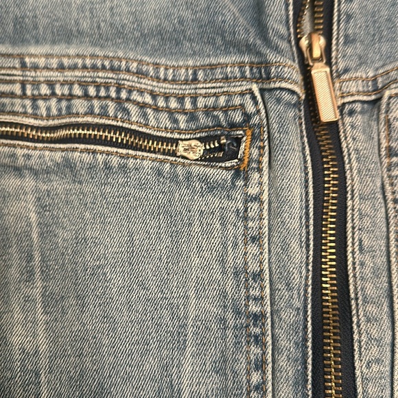 Jonathan Simkhai Denim Long Sleeve Jumpsuit 0 - Picture 4 of 10